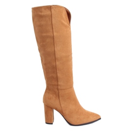 Klasické boty s vykrojeným velbloudem RB89P Camel hnědý