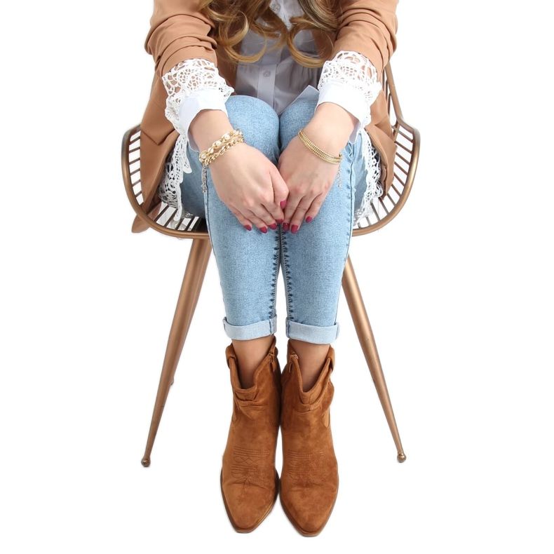 Dámské kovbojské boty velbloud 99-65 Camel hnědý Dámské kovbojské boty velbloud 99-65 Camel hnědý