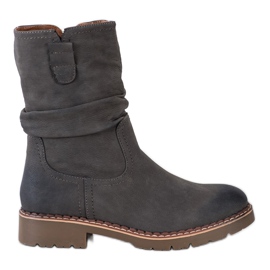 Super Mode Boty s nabíraným svrškem