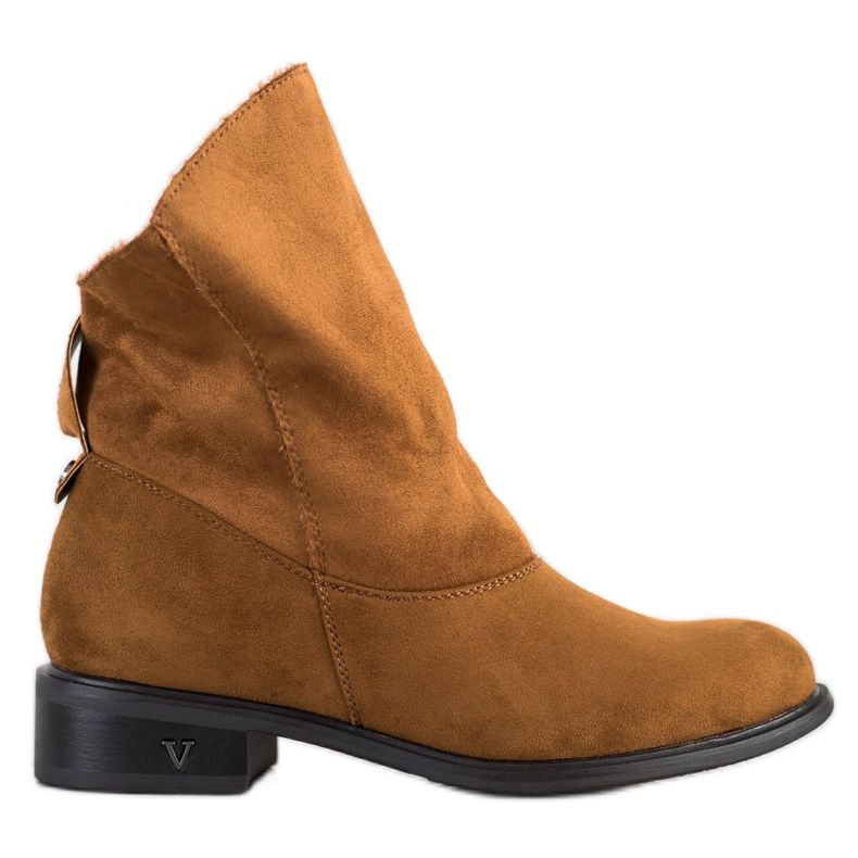 Weide Boty se širokým svrškem hnědý žlutá Weide Boty se širokým svrškem hnědý žlutá