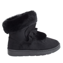 Černé dámské sněhové boty A976 Black černý