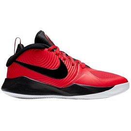 Dětská obuv Nike Team Hustle červená a černá AQ4224 600 černý červený