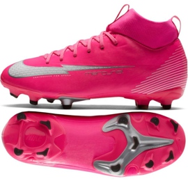 Kopačky Nike Mercurial Superfly 7 Academy Mg Jr DB5609 611 vícebarevný růžový
