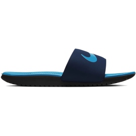 Dětské pantofle Nike Kawa Slide námořnická modro-modrá 819 352 402 námořnická modř modrý