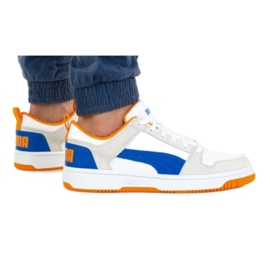 Puma Rebound Layup Lo Sd M 370539 04 bílý modrý pomerančový šedá