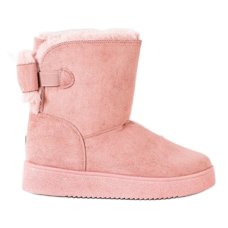 SHELOVET Mukluki S Mašlí růžový SHELOVET Mukluki S Mašlí růžový