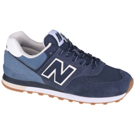 Boty New Balance U ML574GRE bílý námořnická modř modrý