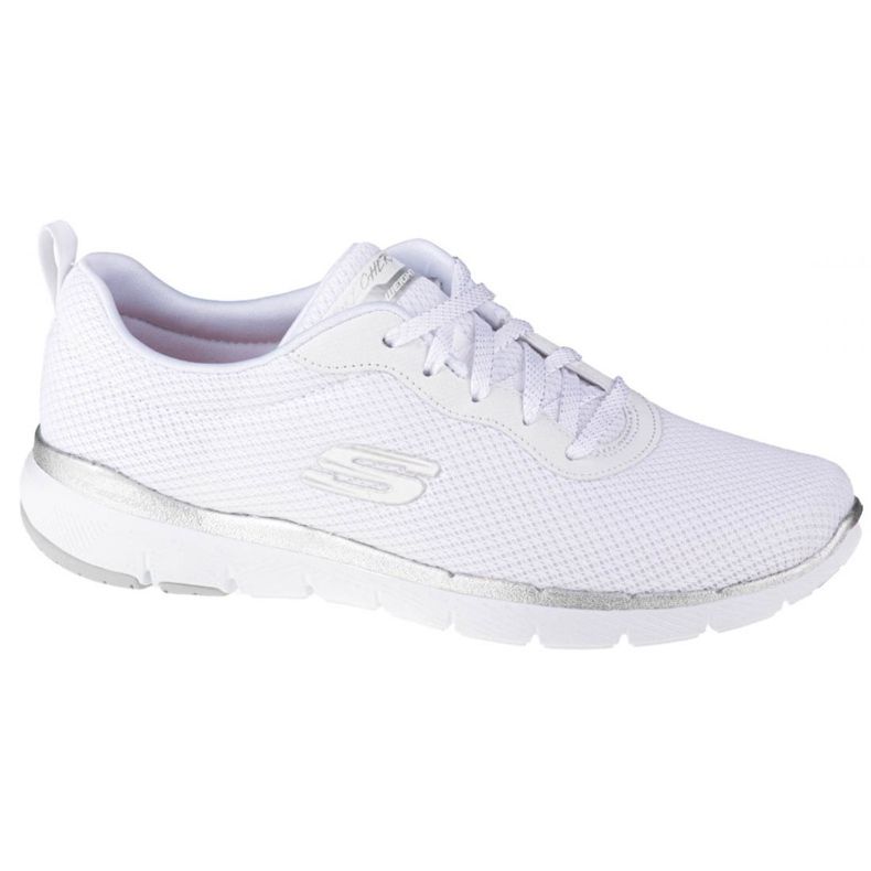 Skechers Flex Appeal 3,0 W 13070-WSL bílý stříbrný Skechers Flex Appeal 3,0 W 13070-WSL bílý stříbrný