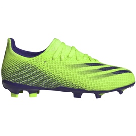 Kopačky Adidas X Ghosted.3 Fg Jr EG8212 zelený zelený