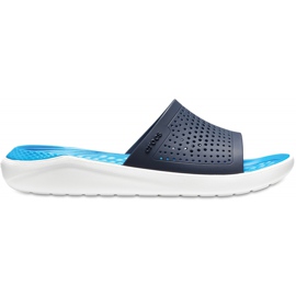 Námořnická modro-bílá Crocs Literide Slide 205 183 462 námořnická modř
