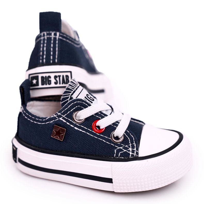 Dětské klasické nízké tenisky Big Star HH374195 Navy Blue modrý Dětské klasické nízké tenisky Big Star HH374195 Navy Blue modrý