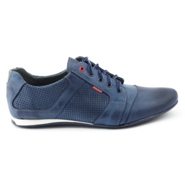Polbut Neformální pánská obuv C34P Navy Blue námořnická modř