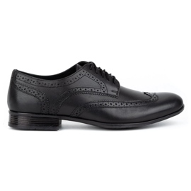 Olivier Společenské boty Černí brogues černý