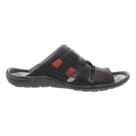 324 černé pánské pantofle černý