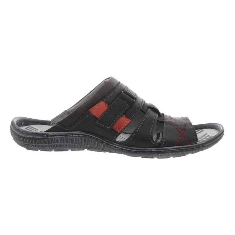 324 černé pánské pantofle černá