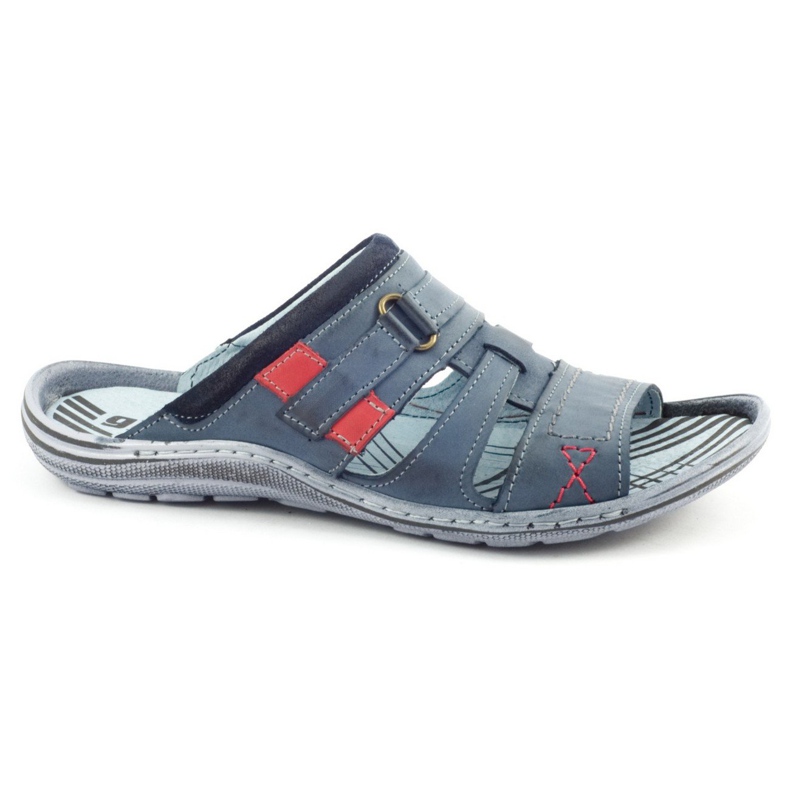 324 tmavě modré pánské pantofle námořnická modrá