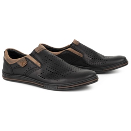 Polbut Pánské polobotky 401 Summer Black černý