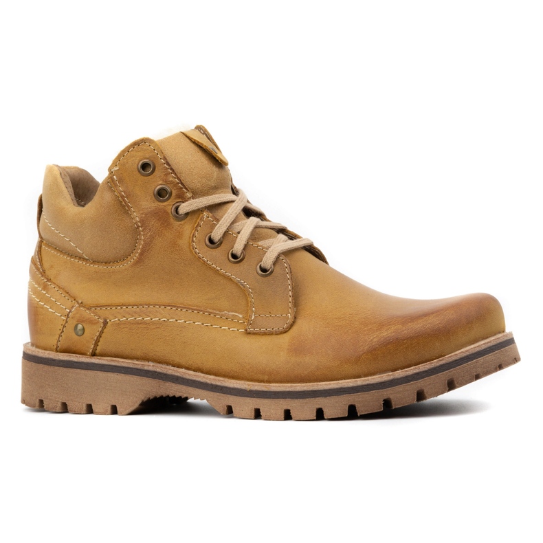 KOMODO Pánské boty izolované sněhové boty 885 velbloud hnědý