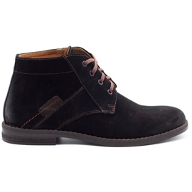 Olivier Černé pánské boty Jodhpur 605 černý
