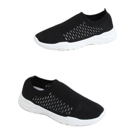 Černé sportovní boty s ponožkami 9862 Black černý
