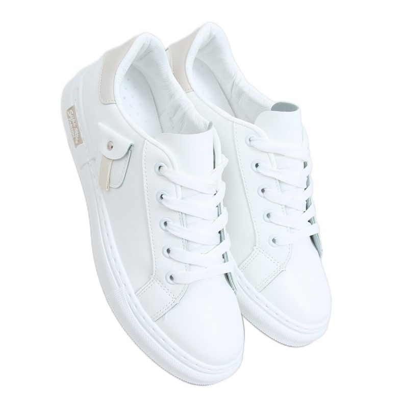 Dámské bílé a béžové tenisky LA132P Beige béžový bílý