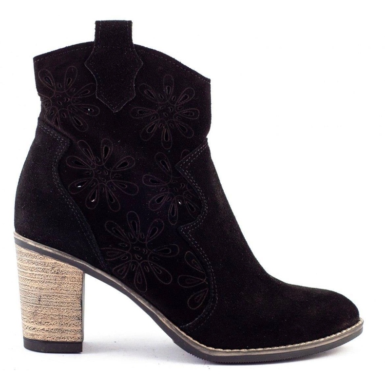 Olivier Prolamované vysoké podpatky Lena černé černá Olivier Prolamované vysoké podpatky Lena černé černá