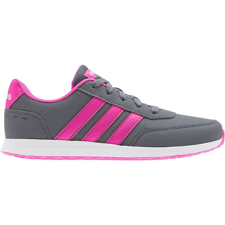 Dětské boty Adidas Vs Switch 2 K šedo-růžové FV5653 růžový šedá