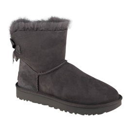 Boty Ugg Mini Bailey Bow Ii W 1016501-GREY černá Boty Ugg Mini Bailey Bow Ii W 1016501-GREY černá