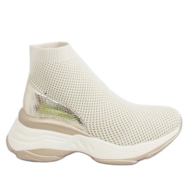 Zlatá sportovní obuv HQ209 Zlaté ponožky zlatý Zlatá sportovní obuv HQ209 Zlaté ponožky zlatý