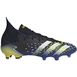 Kopačky adidas Predator Freak.1 Fg black-navy-green FY0743 černý černý