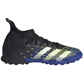 Kopačky adidas Predator Freak.3 Tf Junior černé a modré FY0624 černý černý