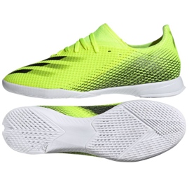 Kopačky Adidas X Ghosted.3 In M FW6937 bílá, neonově žlutá zelená