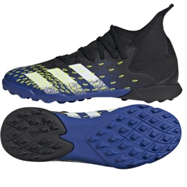 Kopačky Adidas Predator Freak.3 Tf Jr FY0624 bílá, tmavě modrá, černá černý