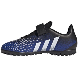 Kopačky Adidas Predator Freak.4 H&amp;L Tf Jr FY0628 bílá, tmavě modrá, černá modrý