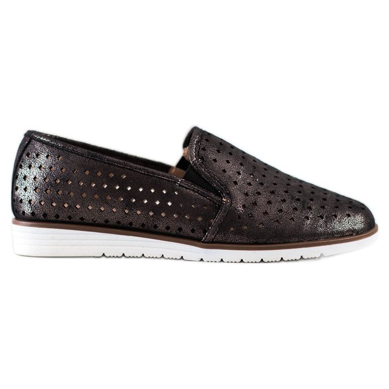 Kylie Lesklé prolamované slipy hnědý