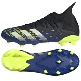Kopačky Adidas Predator Freak.3 Fg M FY0610 bílá, černá, královská černý