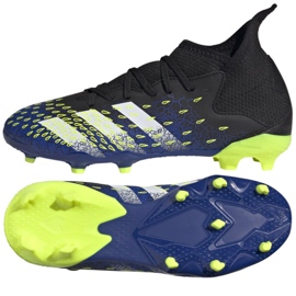 Kopačky Adidas Predator Freak.3 Fg Jr FY0613 bílá, černá, královská černý