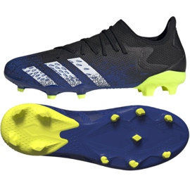 Kopačky Adidas Predator Freak.3 L Fg M FY0615 bílá, černá, královská černá Kopačky Adidas Predator Freak.3 L Fg M FY0615 bílá, černá, královská černá