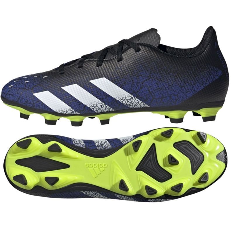 Kopačky Adidas Predator Freak.4 FxG M FY0625 bílá, černá, královská černá