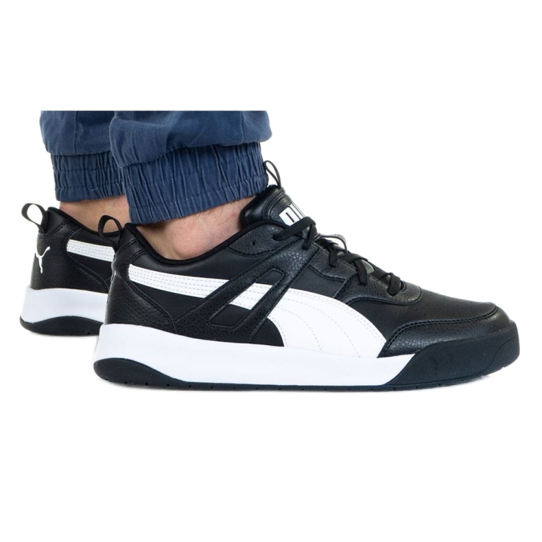 Puma Backcourt Sl M 373028 01 bílý černá Puma Backcourt Sl M 373028 01 bílý černá
