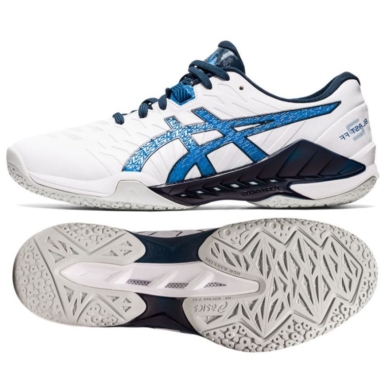 Házenkářské boty Asics Blast Ff 2 M 1071A044-101 vícebarevný bílý