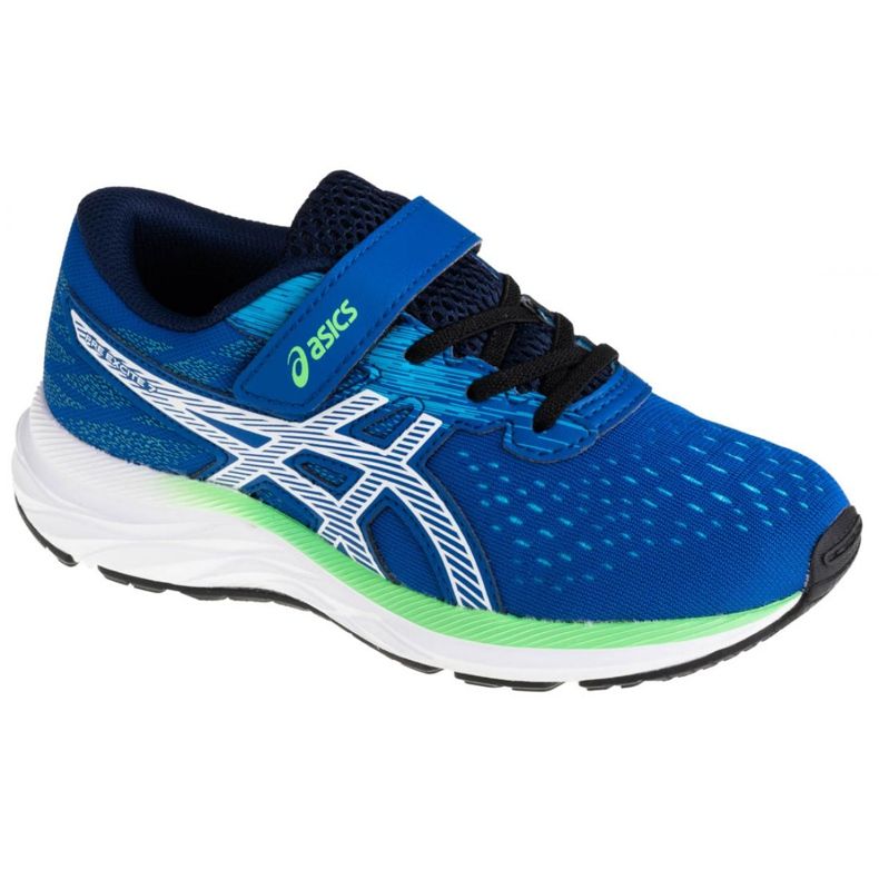 Asics Pre Excite 7 Ps Jr 1014A101-401 bílý námořnická modrá modrý Asics Pre Excite 7 Ps Jr 1014A101-401 bílý námořnická modrá modrý