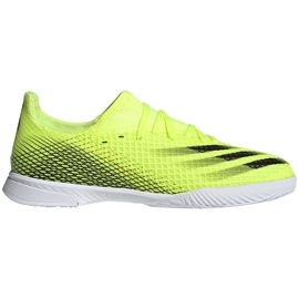 Kopačky Adidas X Ghosted.3 In Junior žluto-černo-bílé FW6924 žluť zelený