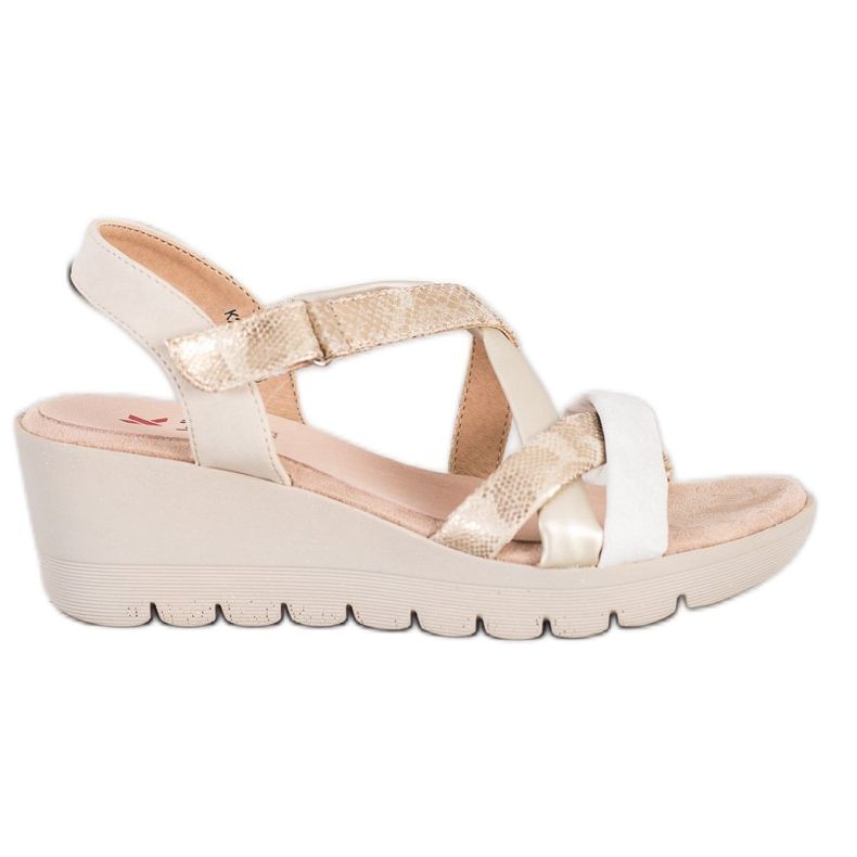 Kylie Lehké sandály se suchým zipem hnědý vícebarevný