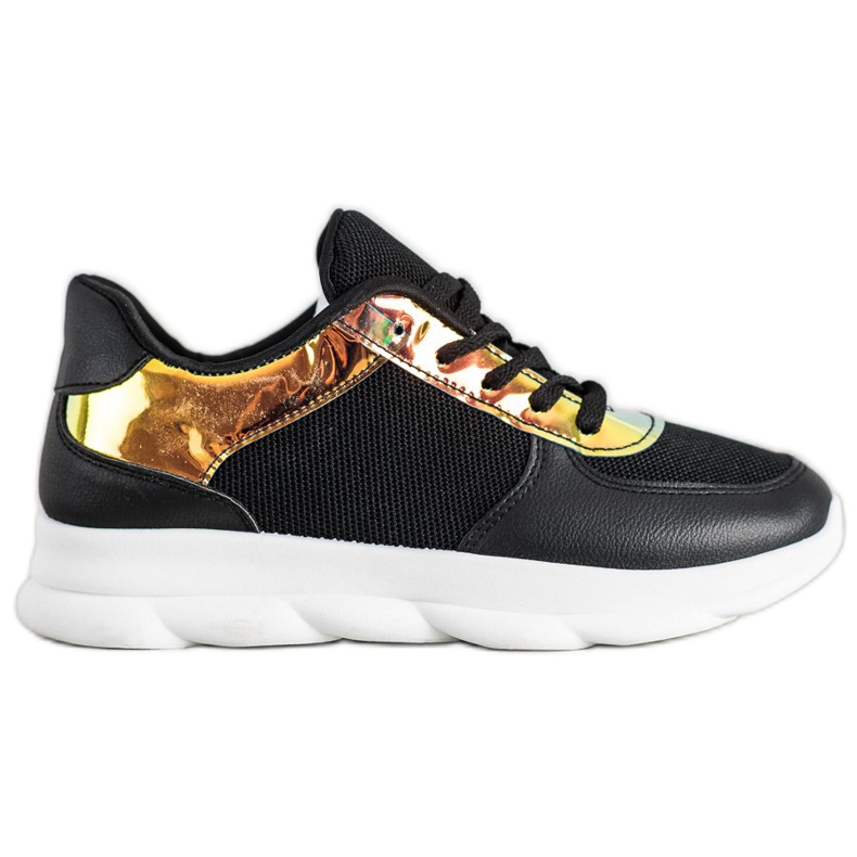 SHELOVET Klasické černé tenisky černá