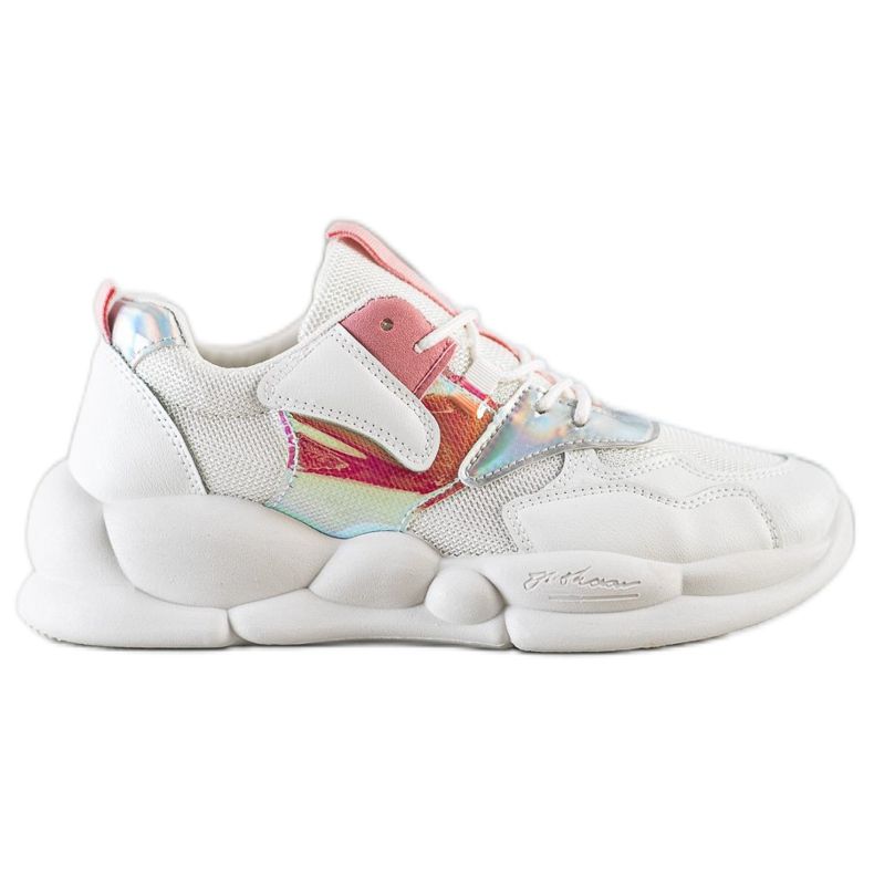 Bestelle Tenisky Na Módní Platformě bílý růžový stříbrný