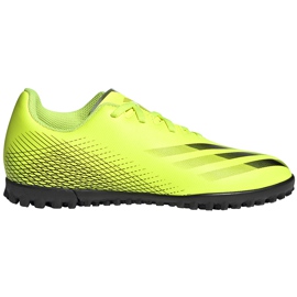Adidas X Ghosted.4 Tf Dětské kopačky žluto-černé FW6920 žluť žluť