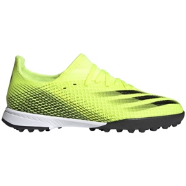 Adidas X Ghosted.3 Tf Dětské kopačky žluto-černé FW6926 žluť žluť