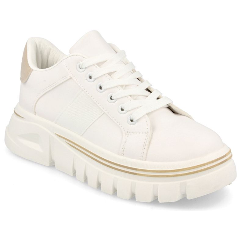 PS1 Dámské tenisky na platformě bílé a béžové Riri béžový bílý