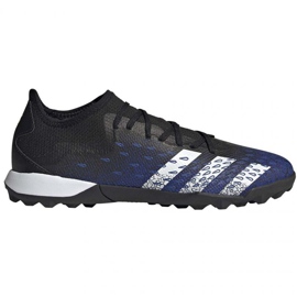 Kopačky Adidas Predator Freak .3 L Tf M FY0616 bílá, černá, tmavě modrá námořnická modrá